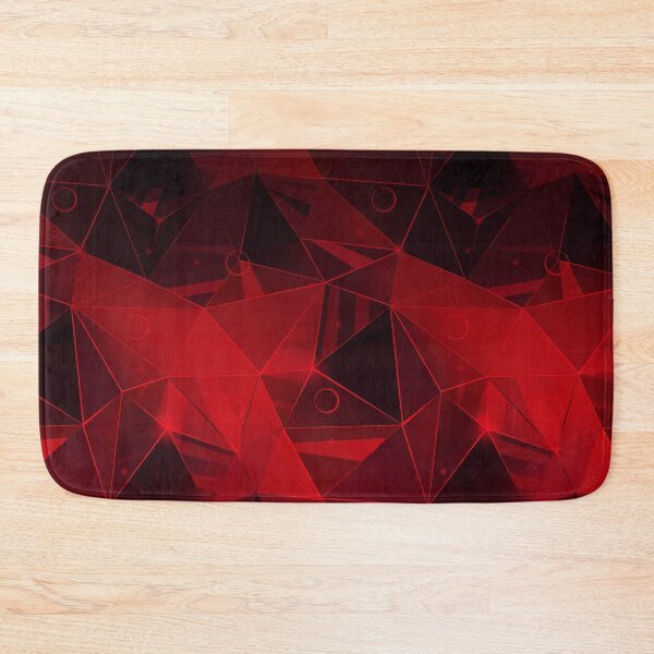 Item preview, Abstract polygonal pattern.Red, black triangles. designed and sold by marinaklykva.