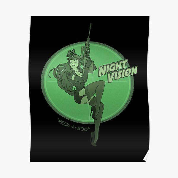 Night Vision Pin Up Poster