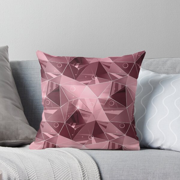 Item preview, Abstract polygonal pattern.Pink, brown, beige triangles. designed and sold by marinaklykva.