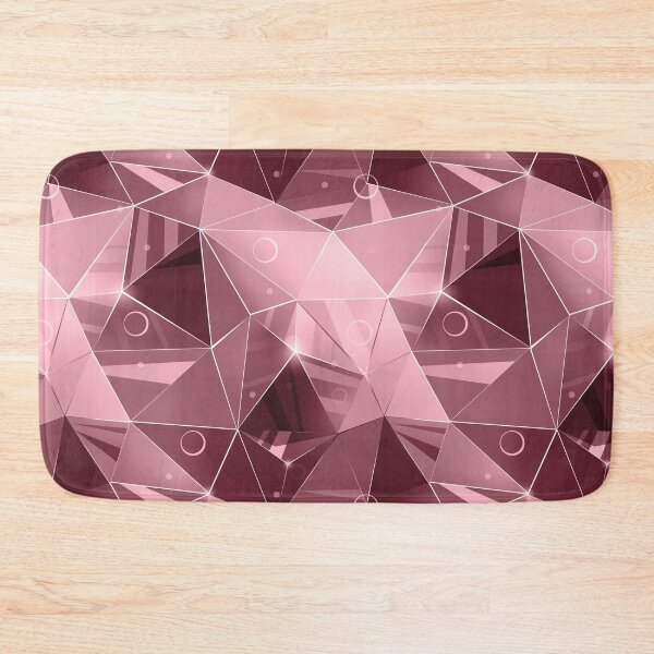 Item preview, Abstract polygonal pattern.Pink, brown, beige triangles. designed and sold by marinaklykva.