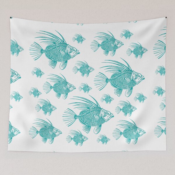 Item preview, Blue school of fish designed and sold by Elena Casiglio.