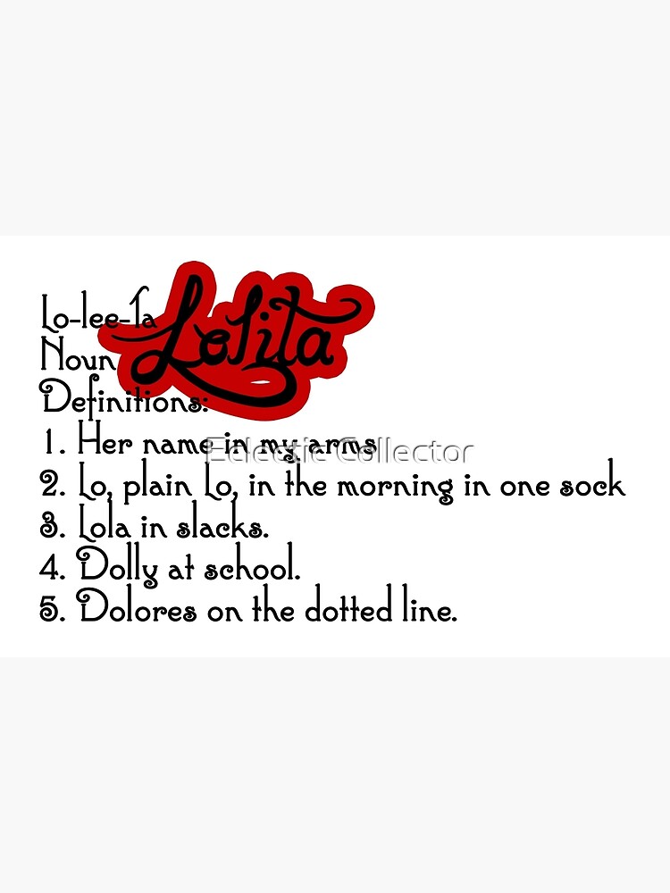 Lolita Red Definition | Greeting Card