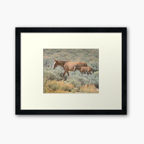 Wait for me, Mommy! Framed Art Print
