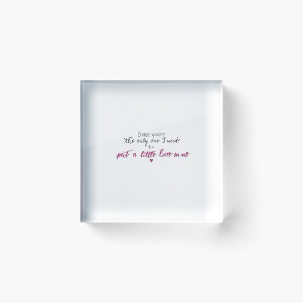 Item preview, Quote from song: "Put A Little Love On Me" by Niall Horan digital lettering designed and sold by averycooluser.