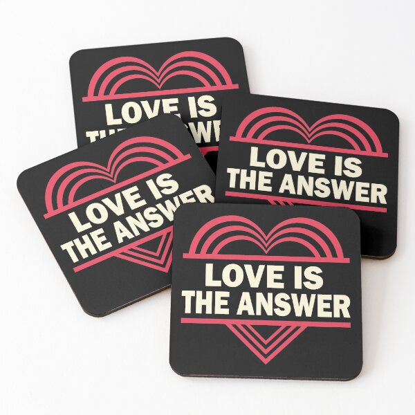 Item preview, LOVE IS THE ANSWER designed and sold by Dwarf-Monkey.