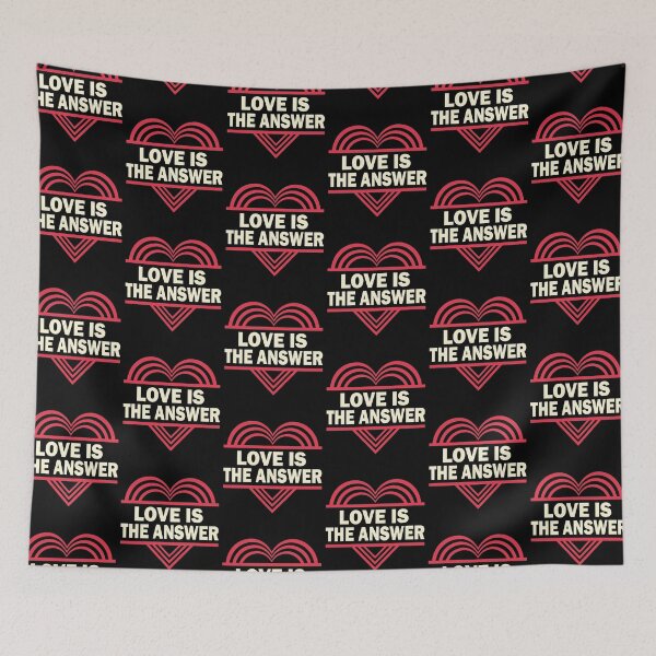 Item preview, LOVE IS THE ANSWER designed and sold by Dwarf-Monkey.