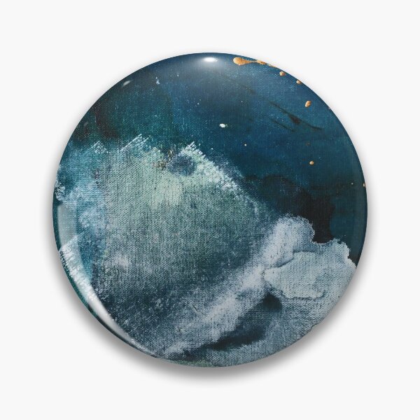 Item preview, Untamed [2]: un diseño abstracto minimalista vibrante en oro azul y blanco por Alyssa Hamilton Art designed and sold by Alyssa Hamilton Art.