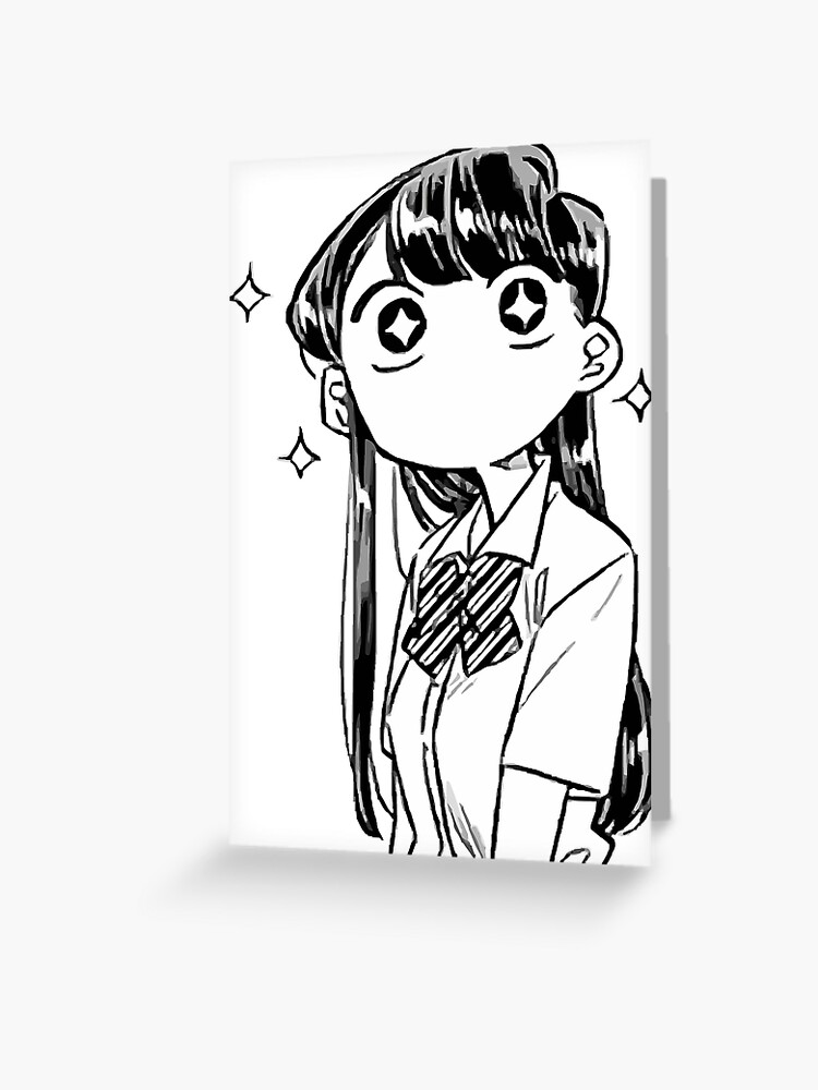 komi san manga panel | Greeting Card