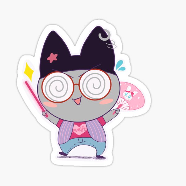 Lovelitchi Fanboy Kuromametchi by Ortolana Clare Sticker