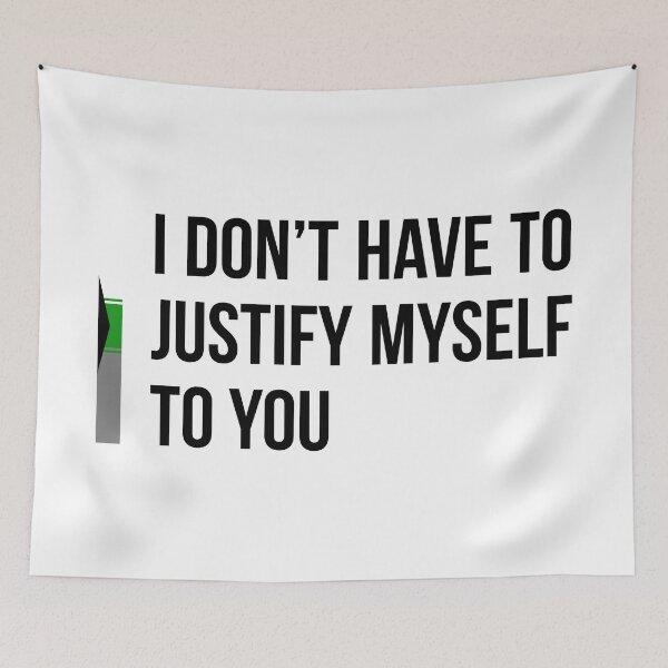 Item preview, Demiromantic: I Don't Have to Justify Myself to You designed and sold by ResonantColors.