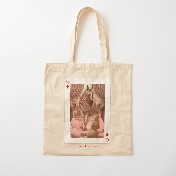 Queen of Diamonds Bolsa de algodón