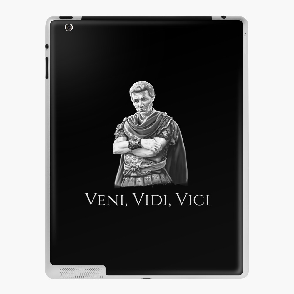 Coque Et Skin Adhesive Ipad Gaius Julius Caesar Citation Veni Vidi Vici Spqr Histoire Romaine Antique Par Styrman Redbubble