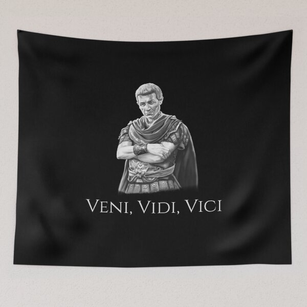 Item preview, Gaius Julius Caesar Quote Veni Vidi Vici SPQR Ancient Roman History designed and sold by Styrman.