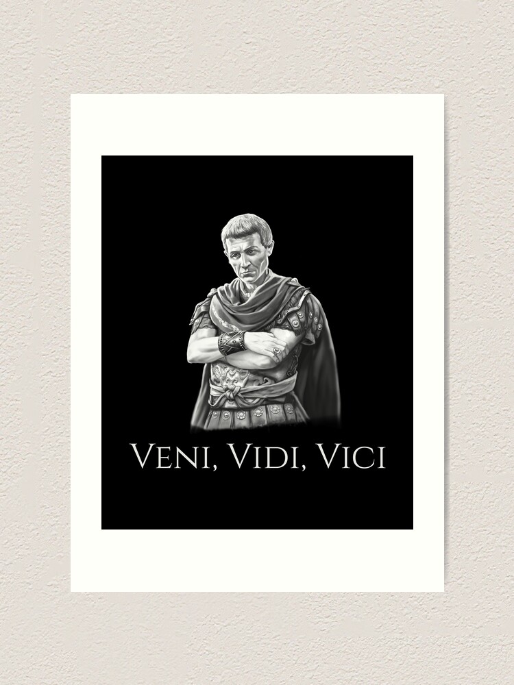 veni vidi vici quote | Art Print