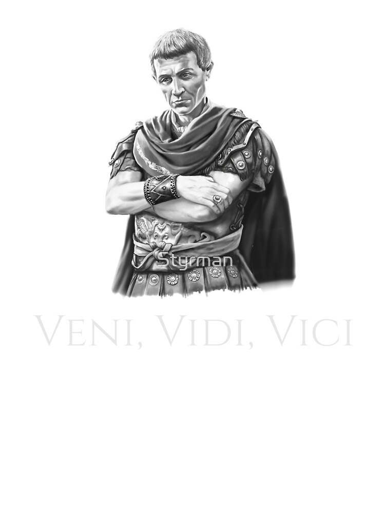 Gaius Julius Caesar Quote Veni Vidi Vici SPQR Ancient Roman History |  Essential T-Shirt