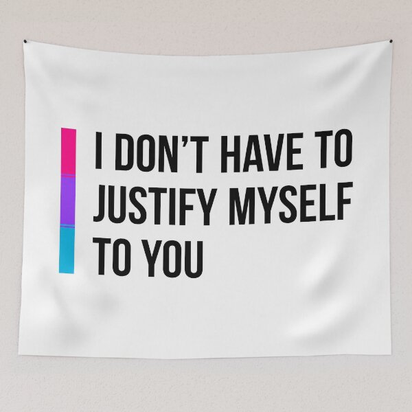 Item preview, Androgyne: I Don't Have to Justify Myself to You designed and sold by ResonantColors.