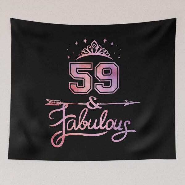 Item preview, Women 59 Years Old And Fabulous Happy 59th Birthday product designed and sold by Grabitees.