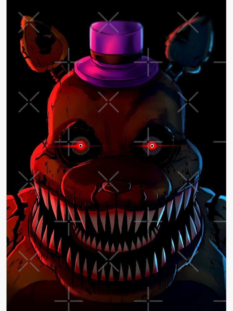 Nightmare Fredbear Poster for Sale by SmolSquooshShop