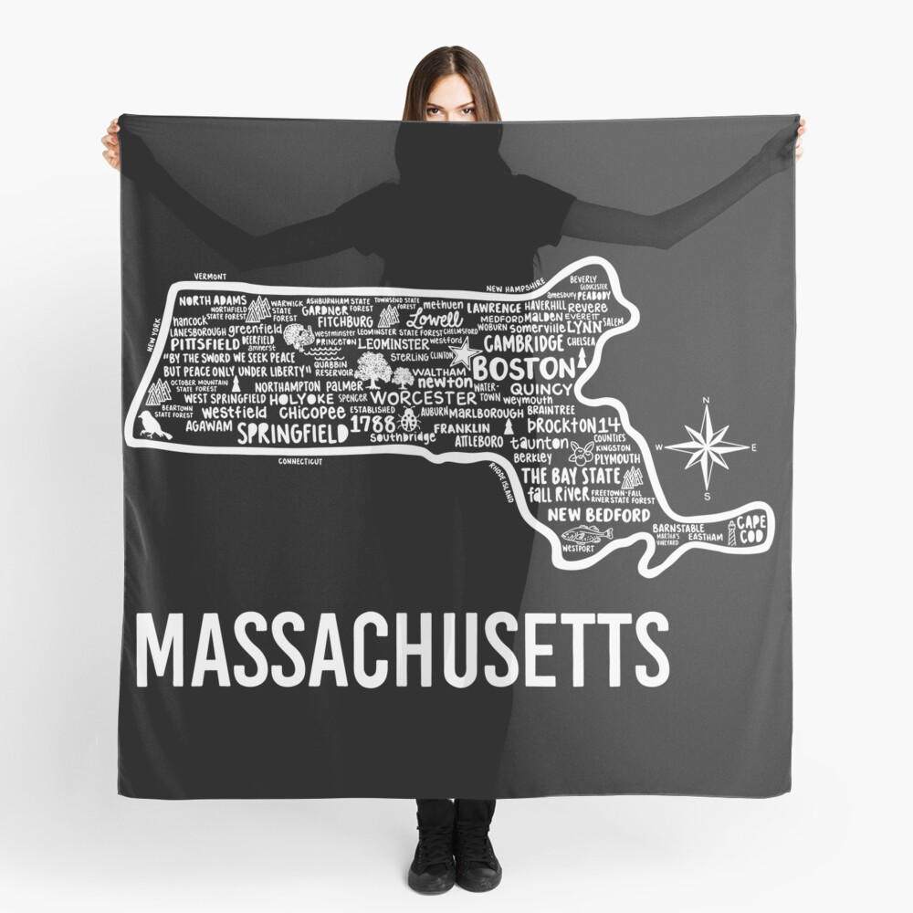 Plymouth Map Scarf