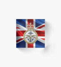 British Armed Forces Emblem 3D Acrylic Block