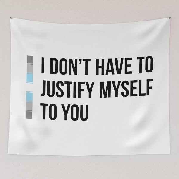 Item preview, Demiboy: I Don't Have to Justify Myself to You designed and sold by ResonantColors.