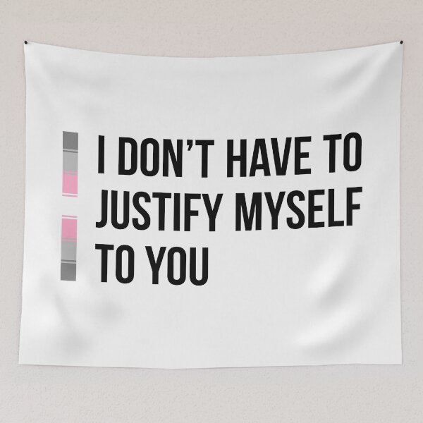 Item preview, Demigirl: I Don't Have to Justify Myself to You designed and sold by ResonantColors.