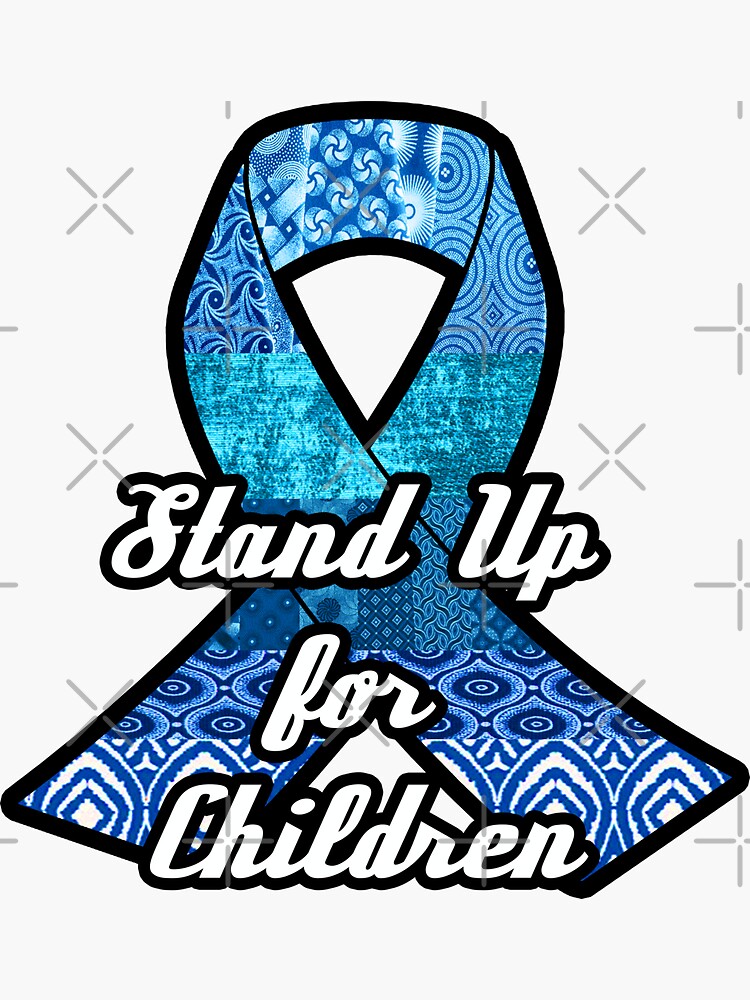 Stand Up For Children Sticker For Sale By Artbyomega Redbubble