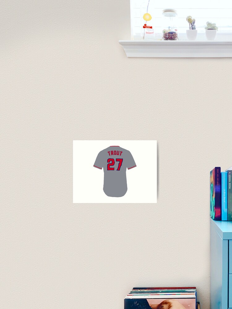 Mike Trout Jersey  Art Print for Sale by athleteart20