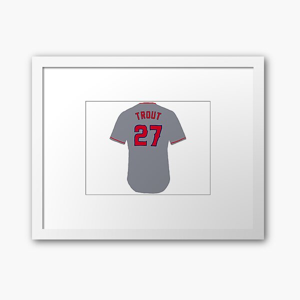 Mike Trout Jersey  Art Print for Sale by athleteart20