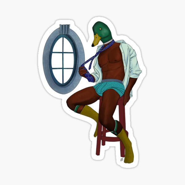 duck man Sticker