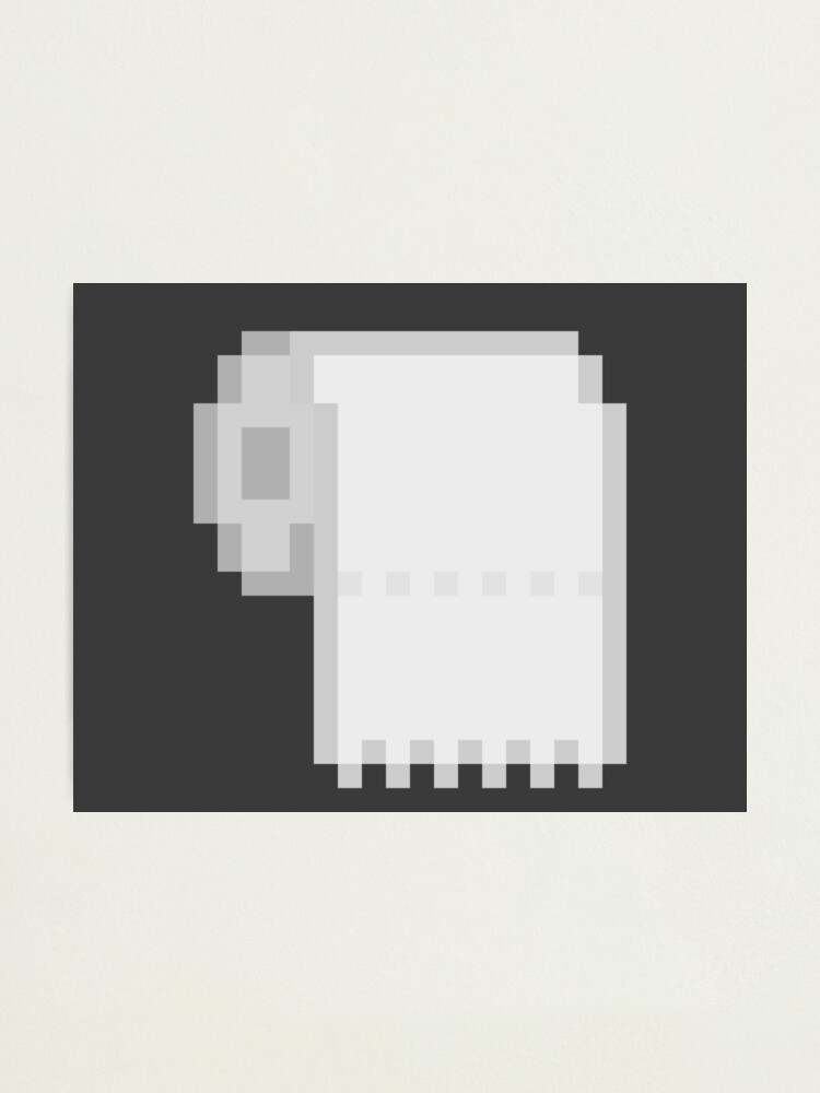 "Toilet Paper Pixel Art" Photographic Print for Sale by Gavirlas