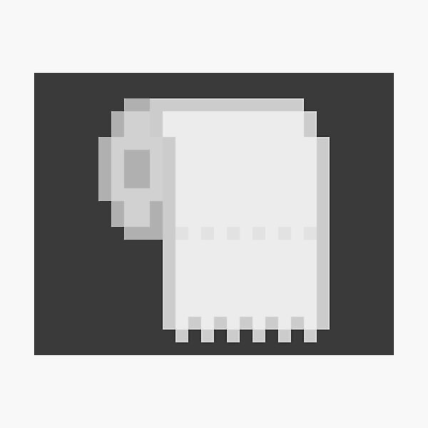 "Toilet Paper Pixel Art" Photographic Print for Sale by Gavirlas