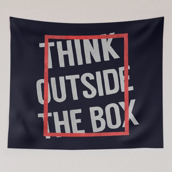 Item preview, Think Outside the Box typography designed and sold by RAWWR.