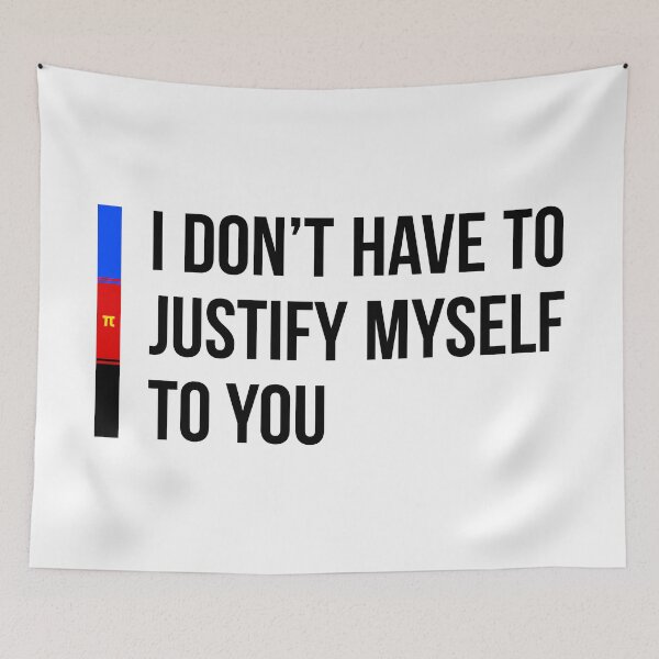 Item preview, Polyamory: I Don't Have to Justify Myself to You designed and sold by ResonantColors.