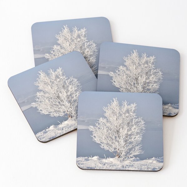 Item preview, Frozen tree in front of lake Myvatn designed and sold by elisainiceland.