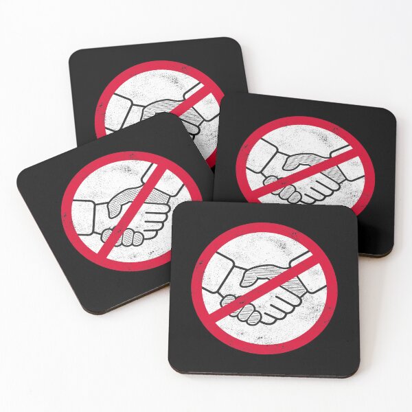 Item preview, STOP NO HANDSHAKE, HANDSHAKE NO THANKS BY SUBGIRL designed and sold by SUBGIRL.