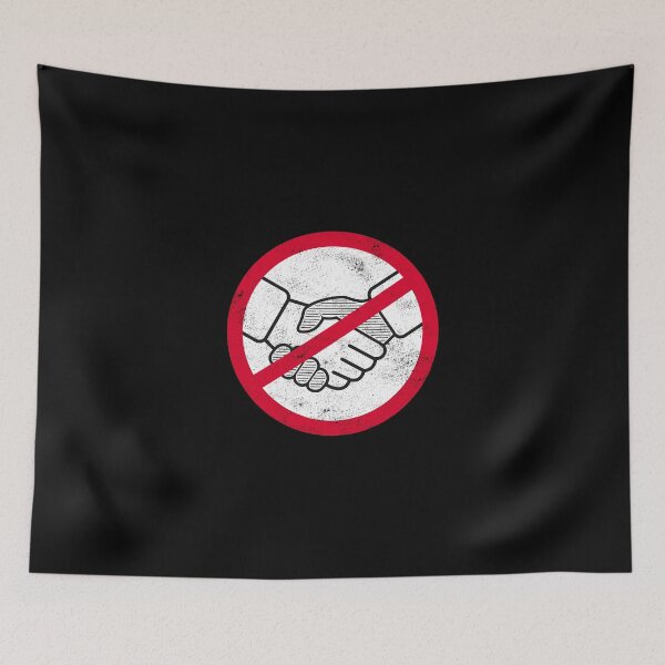 Item preview, STOP NO HANDSHAKE, HANDSHAKE NO THANKS BY SUBGIRL designed and sold by SUBGIRL.