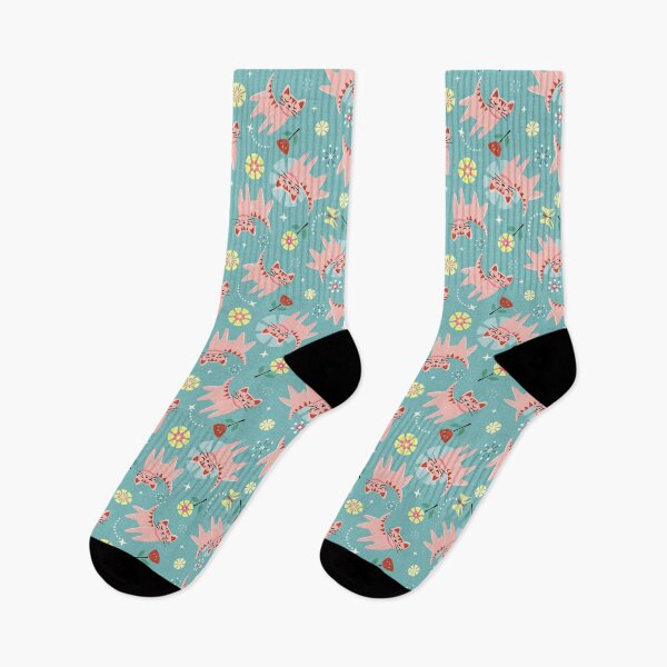 Item preview, Frolicking Kittens - Turquoise designed and sold by studioxtine.