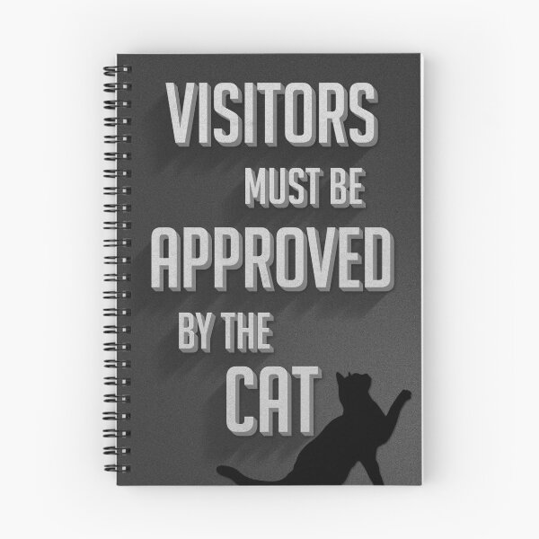 Aperçu de l'œuvre Les visiteurs doivent être approuvés par le chat créée et vendue par GNDesign.
