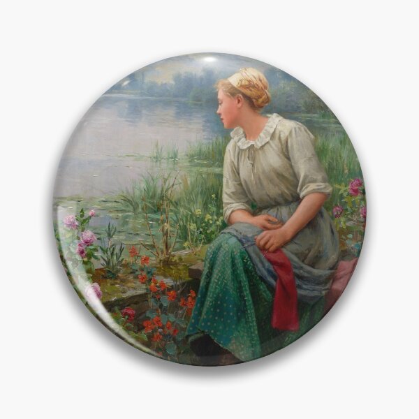 Item preview, Daniel Ridgway Knight - Maria by the River designed and sold by Rehs.