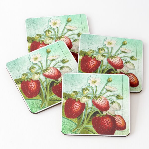 Item preview, Strawberries Vintage Fruit Strawberry Design Retro designed and sold by tamdevo1.