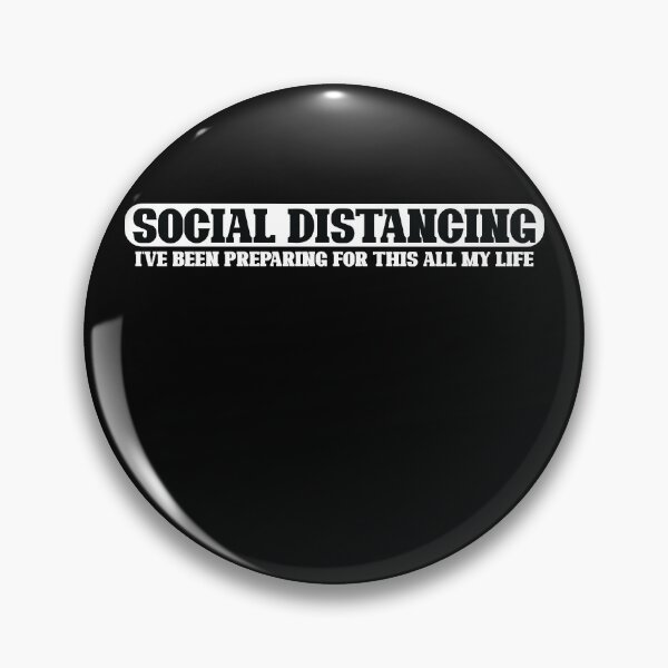 Item preview, Social Distancing T Shirt Introvert Antisocial Virus Quote T-Shirt designed and sold by thehafdesigner.