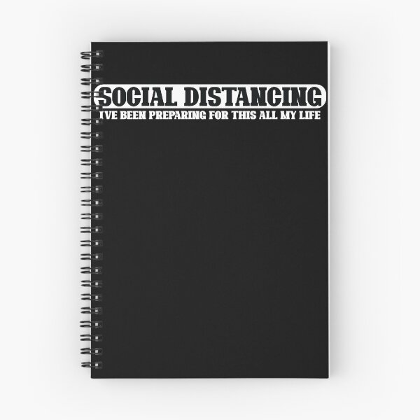 Item preview, Social Distancing T Shirt Introvert Antisocial Virus Quote T-Shirt designed and sold by thehafdesigner.