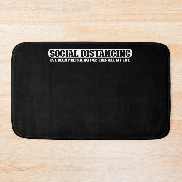 Item preview, Social Distancing T Shirt Introvert Antisocial Virus Quote T-Shirt designed and sold by thehafdesigner.
