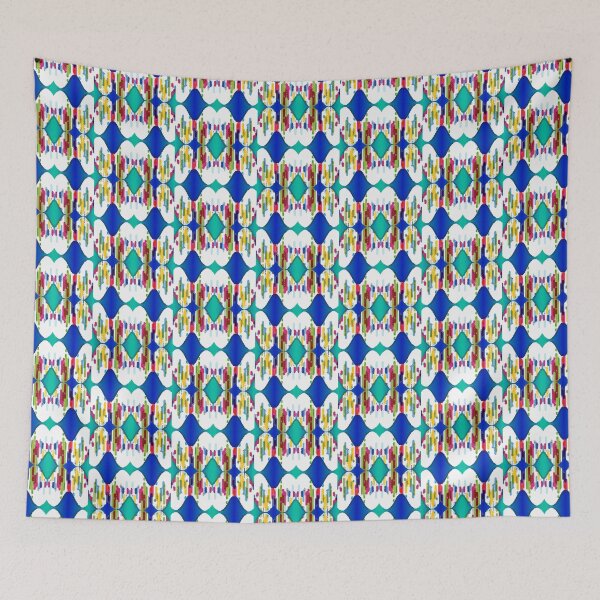 Item preview, SHADES OF BLUE AND A HINT OF OTHER COLORS,colorful abstraction designed and sold by Adri Barnard.