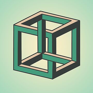 Artwork thumbnail, Impossible Optical Illusion Cube by Kristin Frenzel