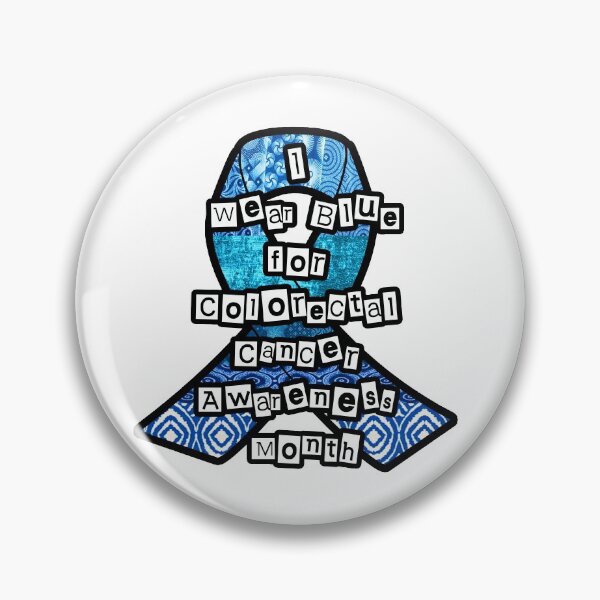 Item preview, I wear blue for colorectal cancer awareness month designed and sold by artbyomega.