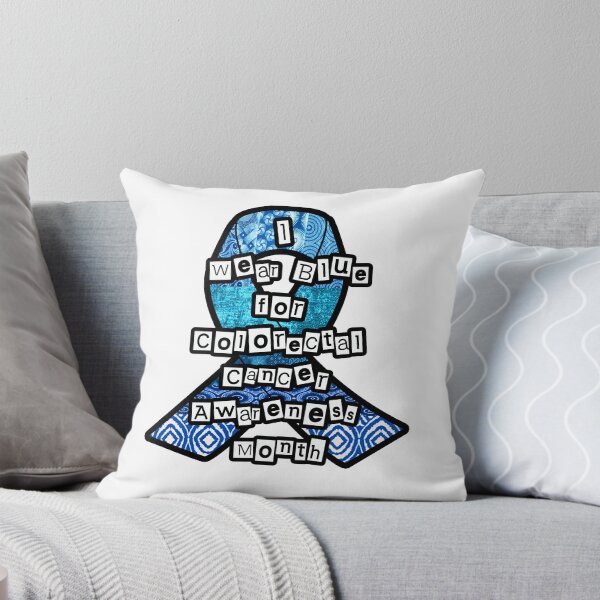 Item preview, I wear blue for colorectal cancer awareness month designed and sold by artbyomega.