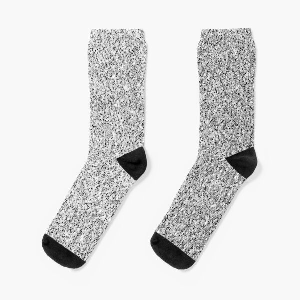 Retro Glitter Socks Silver Shiny Socks Women Autumn Winter Casual Socks Eyef 