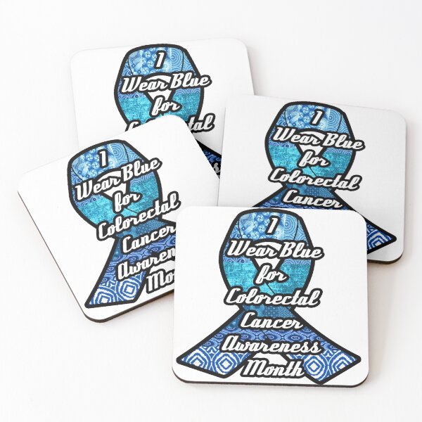 Item preview, Copy of I wear blue for colorectal cancer awareness month designed and sold by artbyomega.